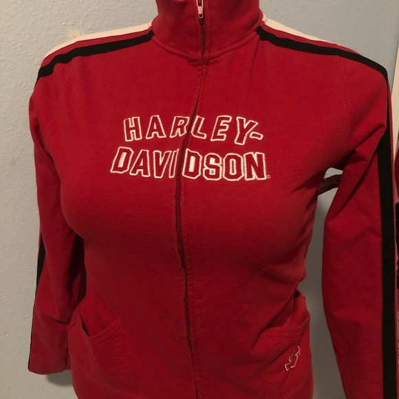 Harley-Davidson Women's Red Bomber Jacket - Picture 1 of 4